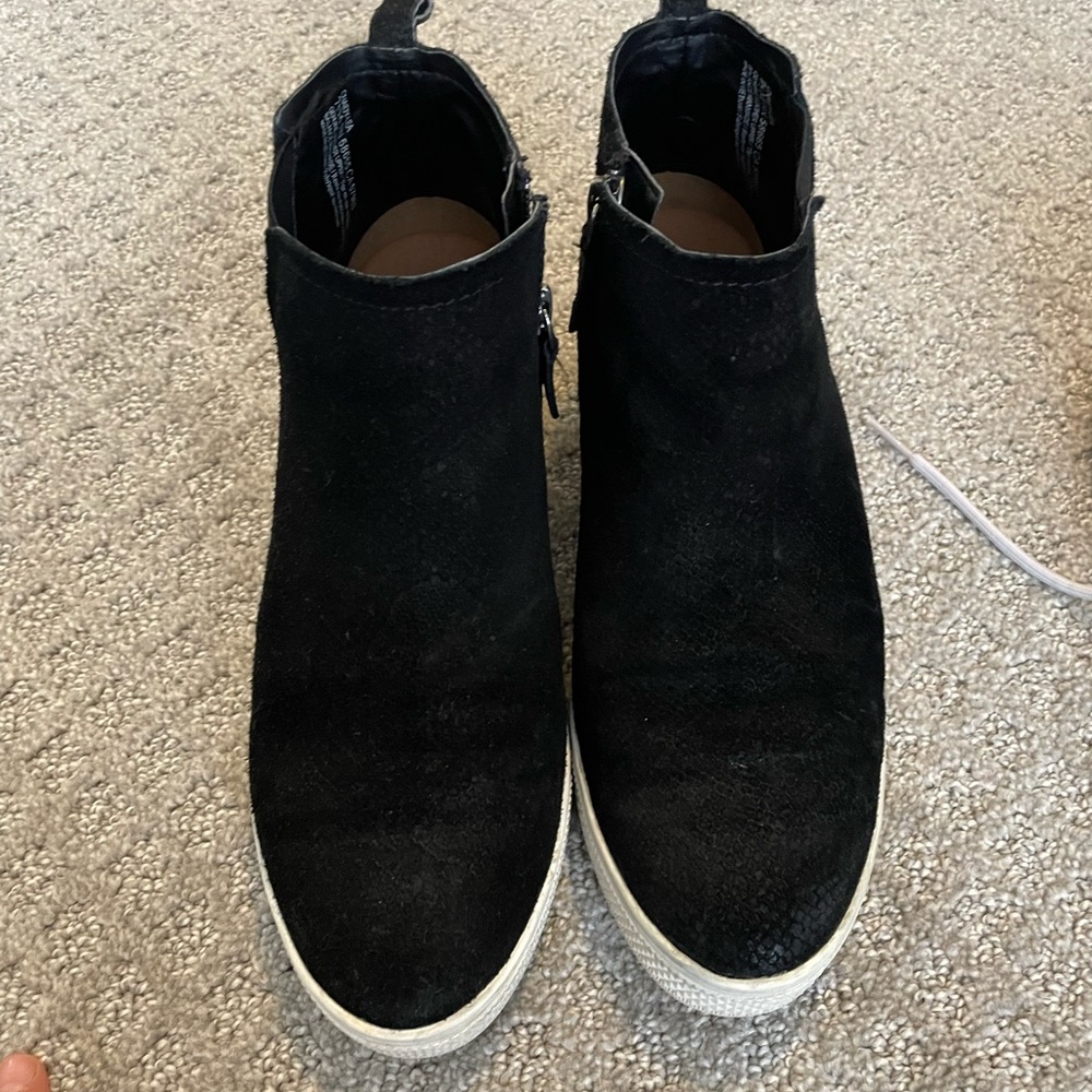 Caslon Black Wedge Sneaker (water resistant)